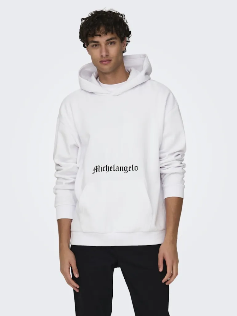 ONSAPOH LIFE RLX SWEAT HOODIE white