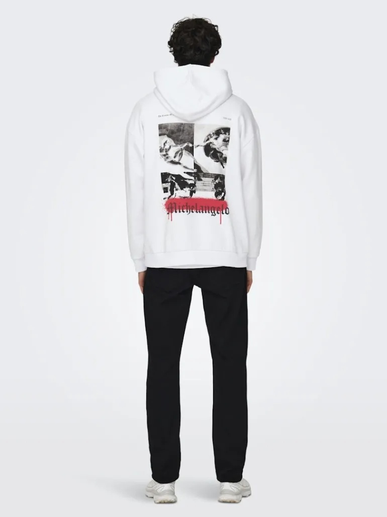 ONSAPOH LIFE RLX SWEAT HOODIE white