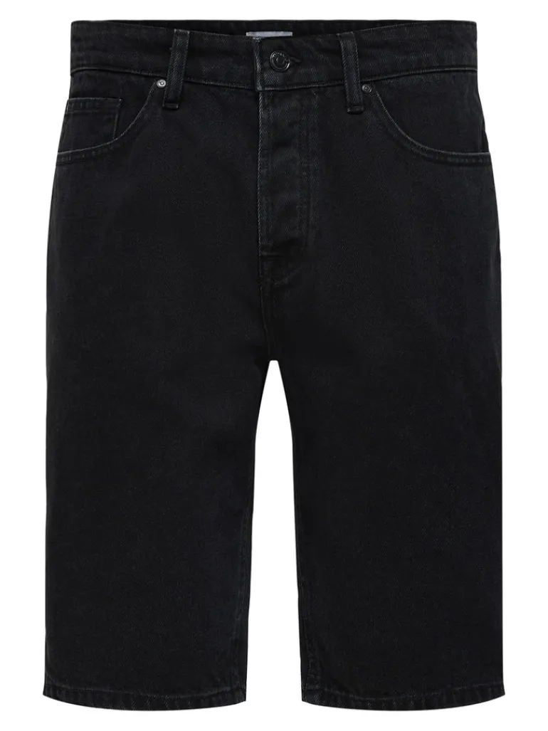 ONSAVI SHORTS BLACK PK 1899 black denim