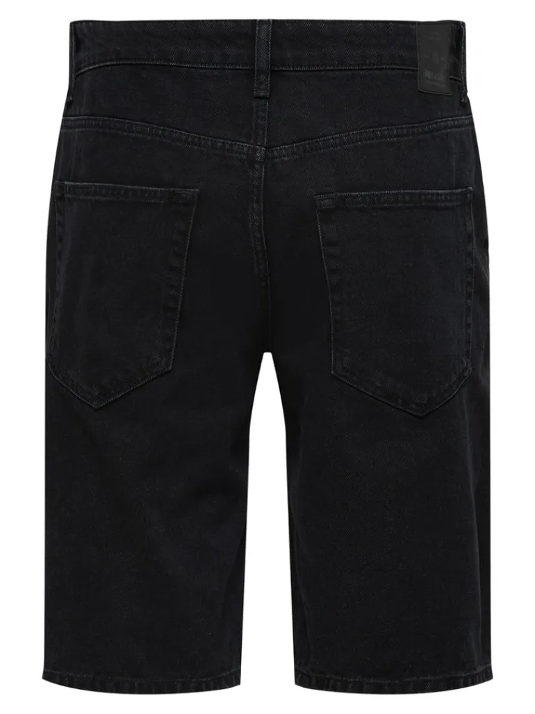 ONSAVI SHORTS BLACK PK 1899 black denim