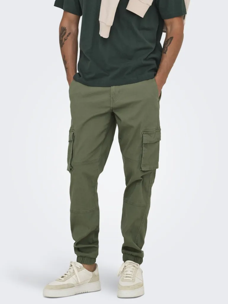 ONSCAM STAGE CARGO CUFF LIFE 6687 NOOS deep lichen green