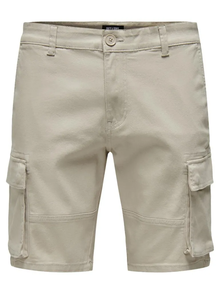 ONSCAM STAGE CARGO SHORTS 6689 LIFE NOOS silver lining