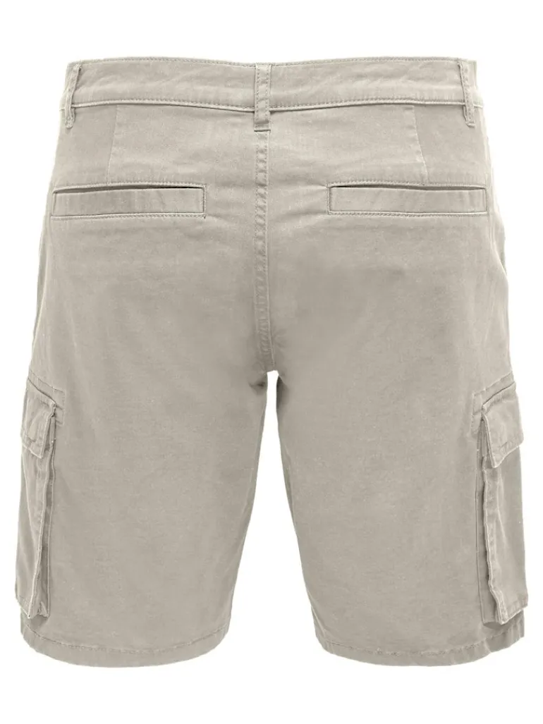 ONSCAM STAGE CARGO SHORTS 6689 LIFE NOOS silver lining