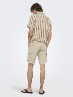 ONSCAM STAGE CARGO SHORTS 6689 LIFE NOOS silver lining