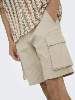 ONSCAM STAGE CARGO SHORTS 6689 LIFE NOOS silver lining