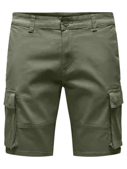 ONSCAM STAGE CARGO SHORTS 6689 LIFE NOOS deep lichen green