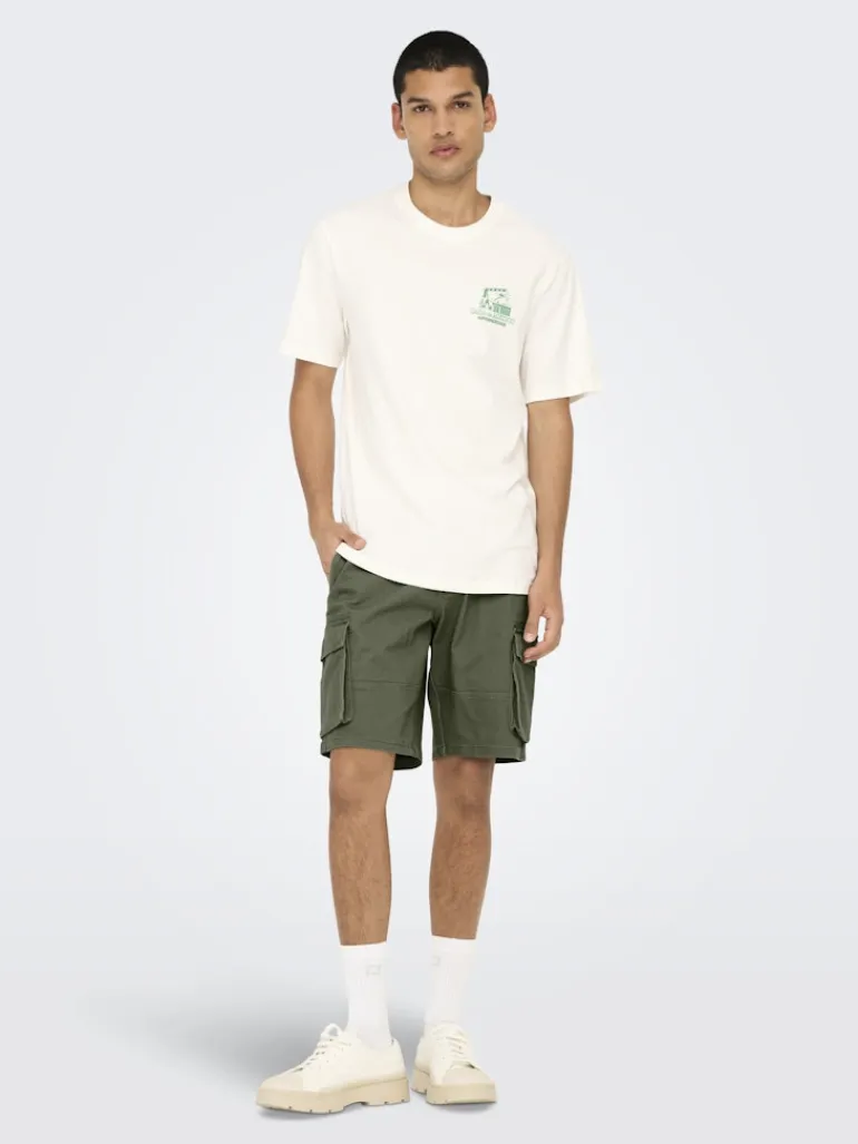ONSCAM STAGE CARGO SHORTS 6689 LIFE NOOS deep lichen green