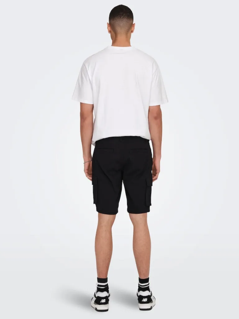 ONSCAM STAGE CARGO SHORTS 6689 LIFE NOOS black