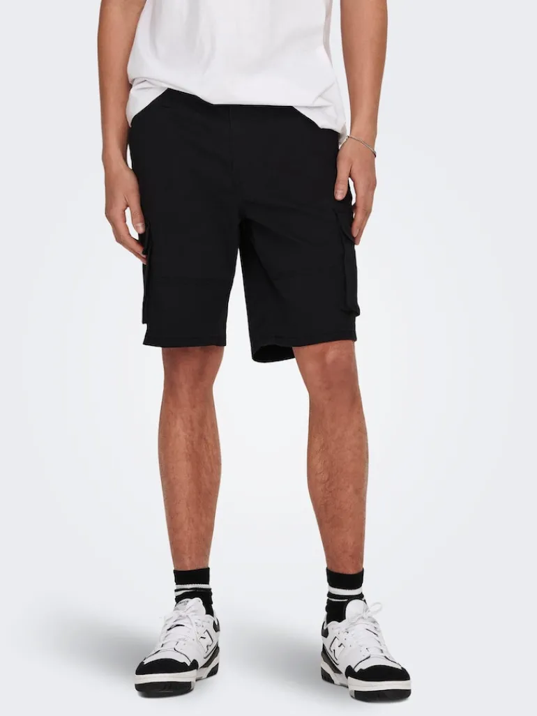ONSCAM STAGE CARGO SHORTS 6689 LIFE NOOS black