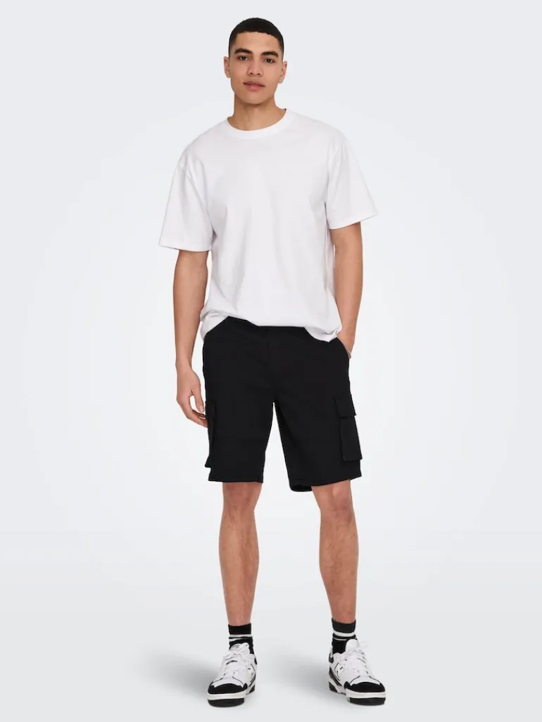 ONSCAM STAGE CARGO SHORTS 6689 LIFE NOOS black