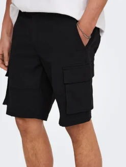 ONSCAM STAGE CARGO SHORTS 6689 LIFE NOOS black