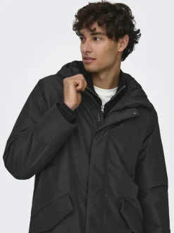 ONSCARL LIFE PARKA OTW black
