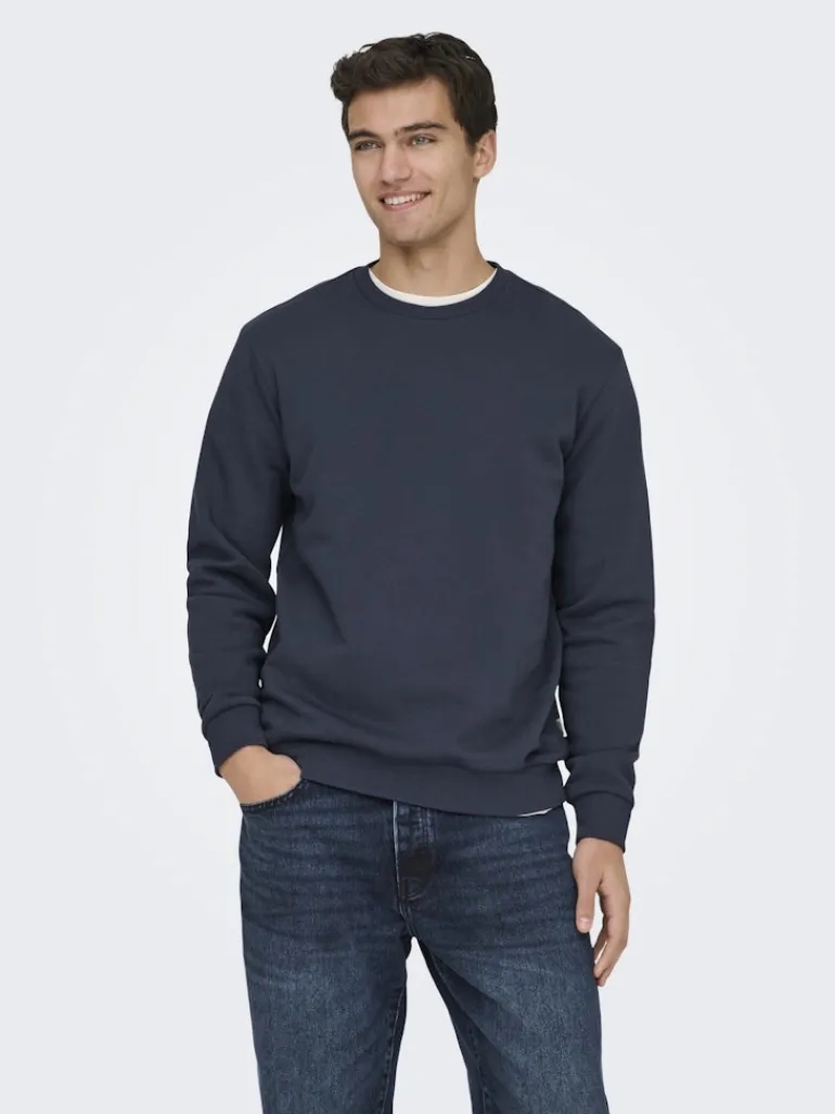 ONSCERES CREW NECK NOOS blue nights