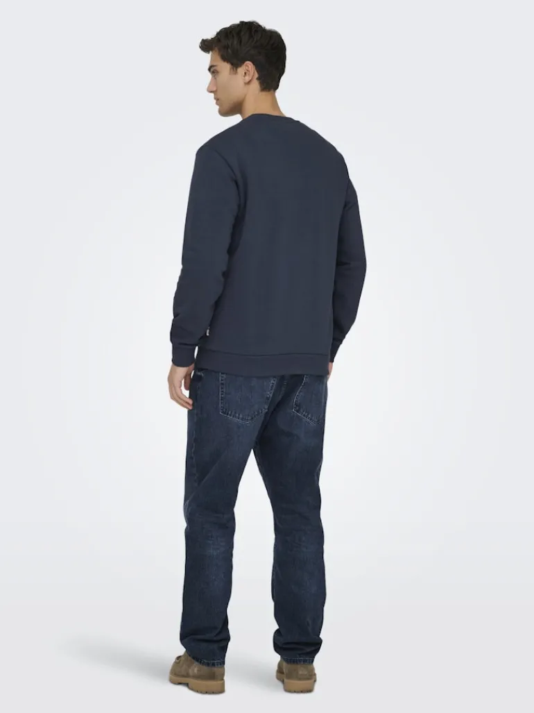 ONSCERES CREW NECK NOOS blue nights