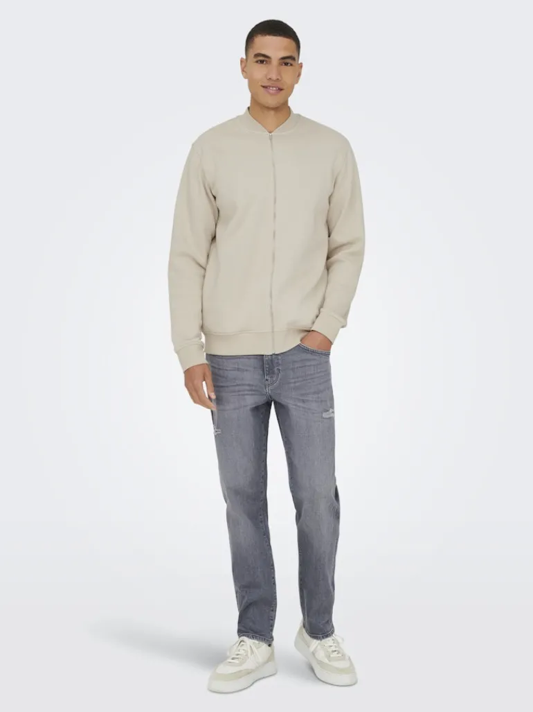 ONSCERES REG ZIP BOMBER JCK NOOS silver lining