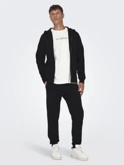 ONSCERES ZIP THR. HOODIE SWEAT NOOS black