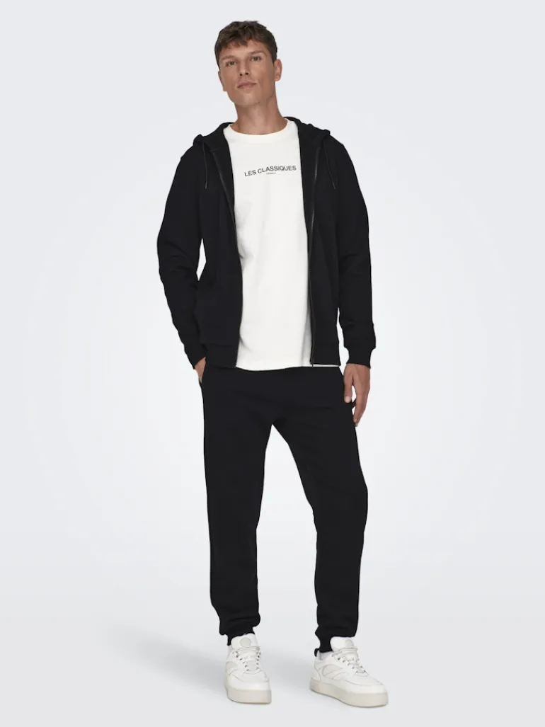 ONSCERES ZIP THR. HOODIE SWEAT NOOS black