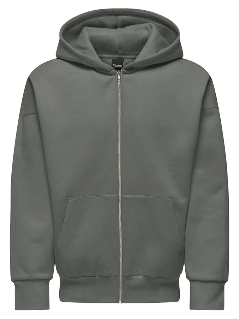 ONSDAN LIFE RLX HEAVY ZIP HOODIE NOOS castor gray