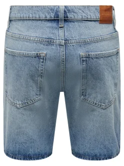 ONSEDGE LBD 6092 DOT DNM SHORTS light blue denim