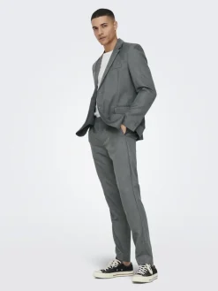 ONSEVE SLIM 2BTN 0052 BLAZER medium grey melange