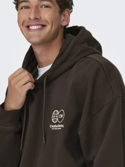 ONSGALLERY VTG HOODIE coffee bean