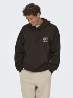 ONSGALLERY VTG HOODIE coffee bean