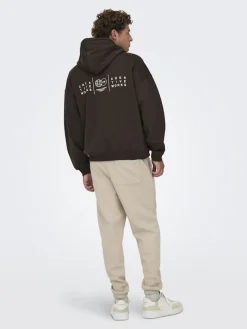 ONSGALLERY VTG HOODIE coffee bean