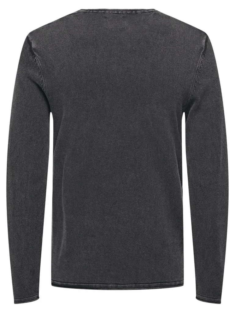 ONSGARSON 12 WASH CREW KNIT black
