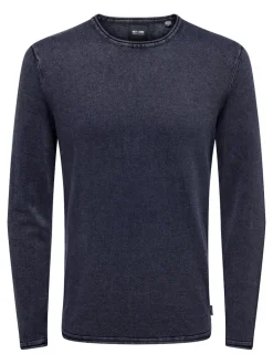 ONSGARSON 12 WASH CREW KNIT dress blues