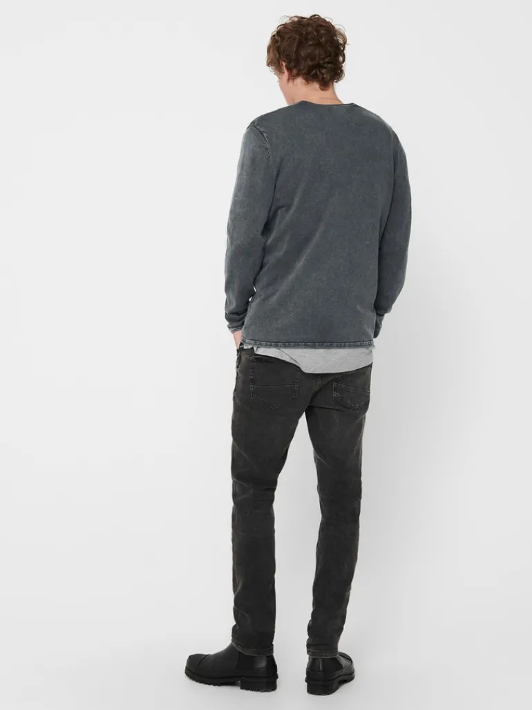 ONSGARSON 12 WASH CREW KNIT ombre blue