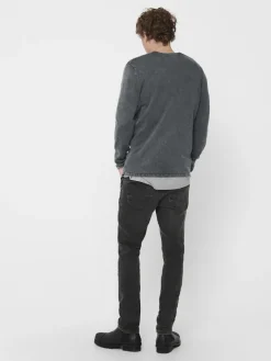 ONSGARSON 12 WASH CREW KNIT ombre blue