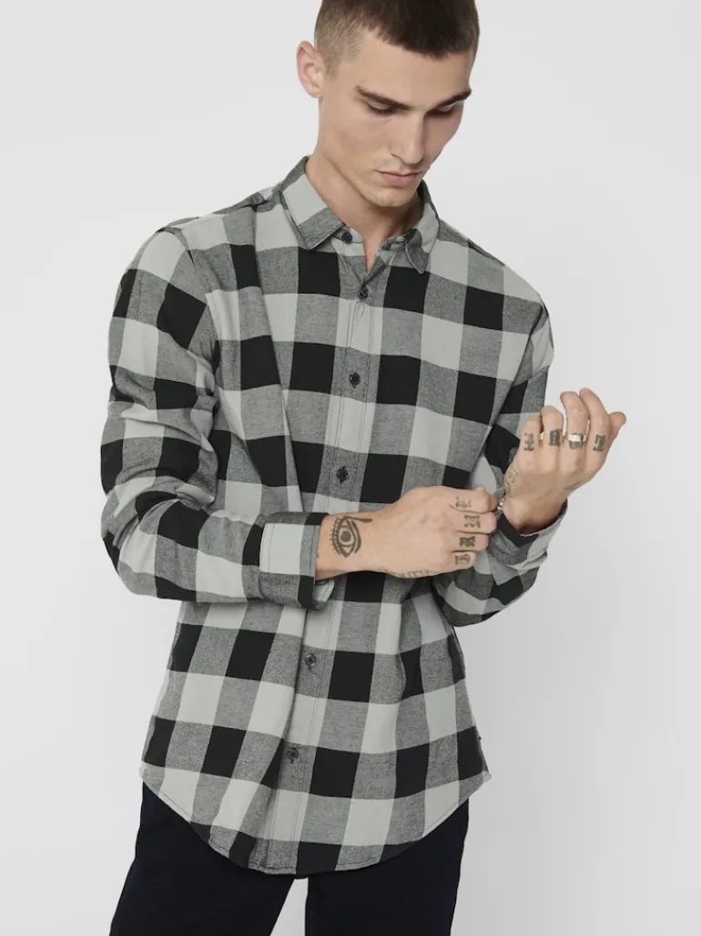 ONSGUDMUND LS CHECKED SHIRT NOOS griffin