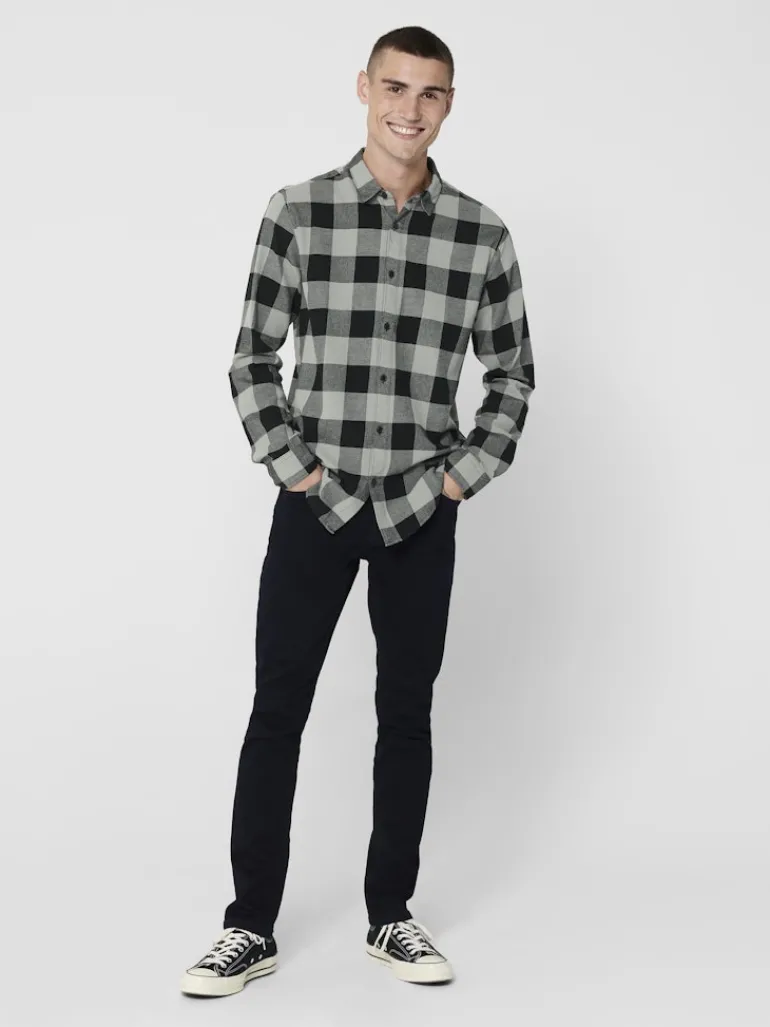 ONSGUDMUND LS CHECKED SHIRT NOOS griffin