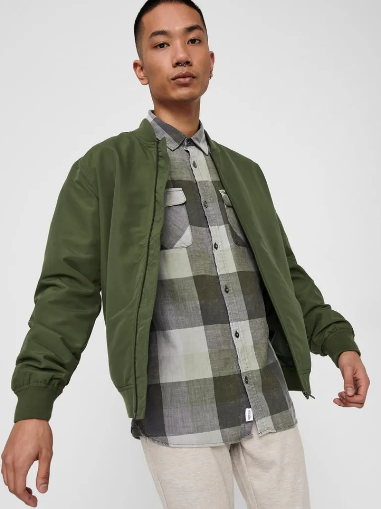 ONSJACK BOMBER NOOS OTW olive night