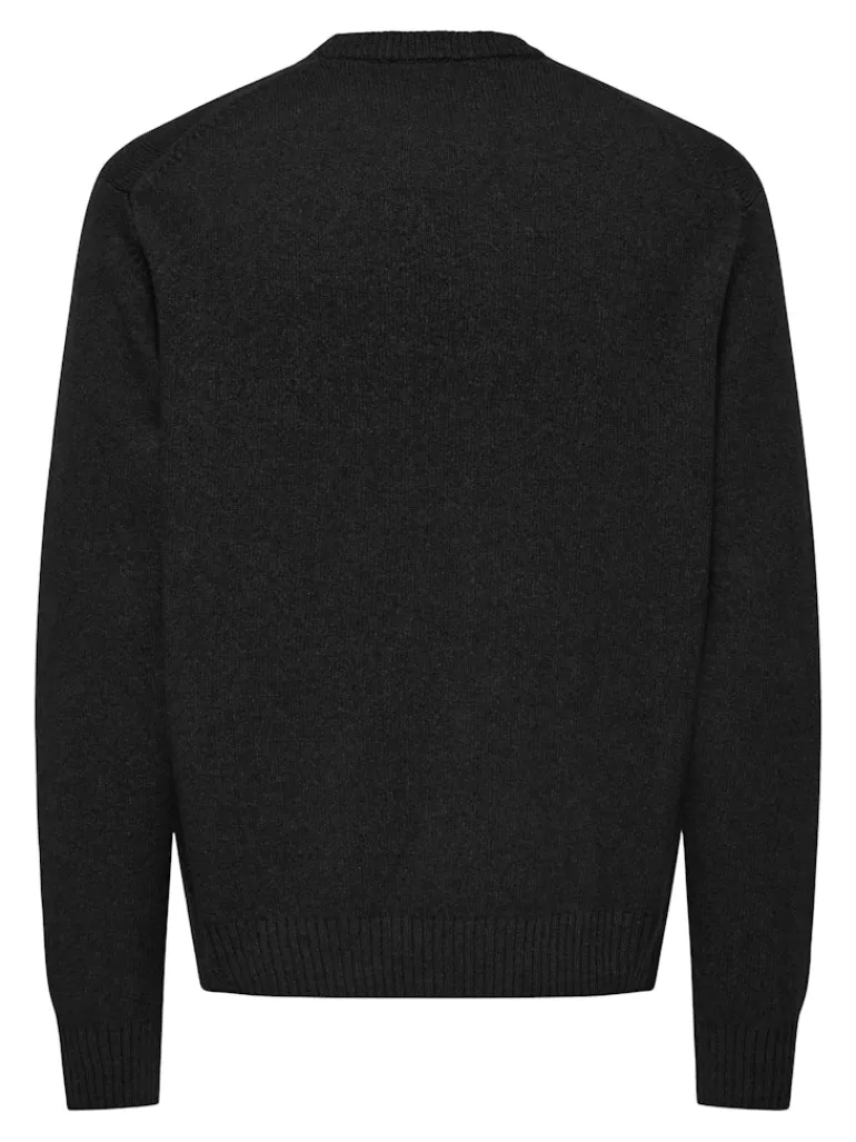 ONSJAMES RLX CREW KNIT NOOS black