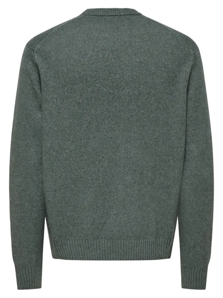 ONSJAMES RLX CREW KNIT NOOS castor gray
