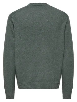 ONSJAMES RLX CREW KNIT NOOS castor gray
