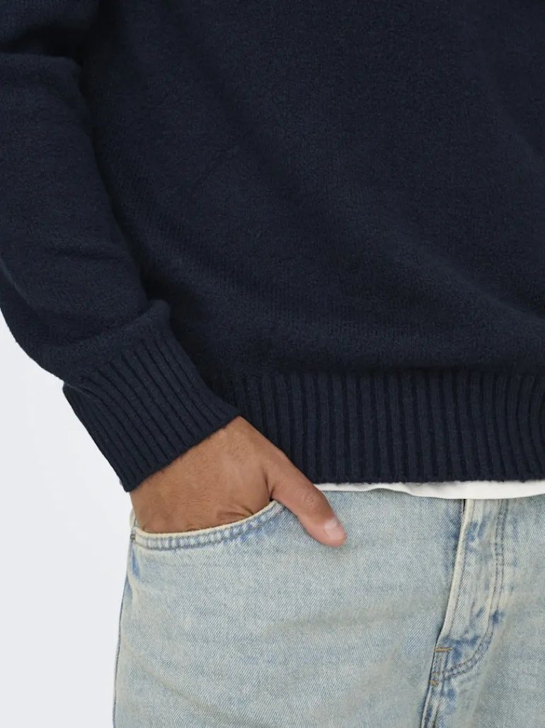 ONSJAMES RLX CREW KNIT NOOS dark sapphire