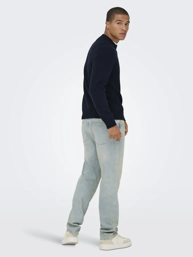 ONSJAMES RLX CREW KNIT NOOS dark sapphire
