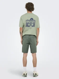 ONSLEO LIFE 0009 SEERSUCKER SHORTS NOOS castor gray