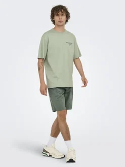 ONSLEO LIFE 0009 SEERSUCKER SHORTS NOOS castor gray