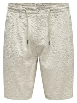 ONSLEO LIFE 0009 SEERSUCKER SHORTS NOOS silver lining