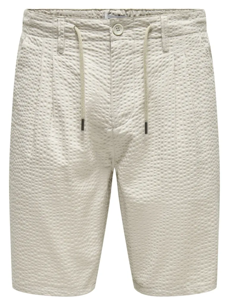 ONSLEO LIFE 0009 SEERSUCKER SHORTS NOOS silver lining