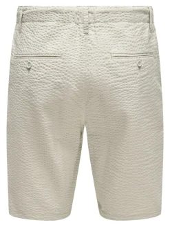 ONSLEO LIFE 0009 SEERSUCKER SHORTS NOOS silver lining