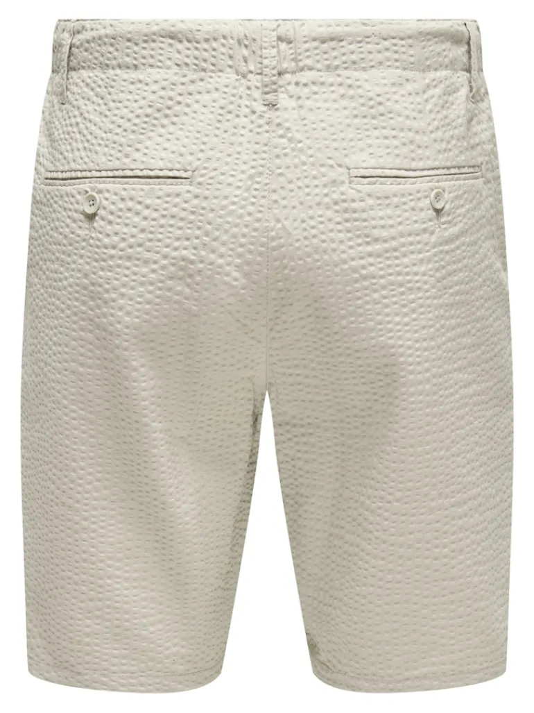 ONSLEO LIFE 0009 SEERSUCKER SHORTS NOOS silver lining