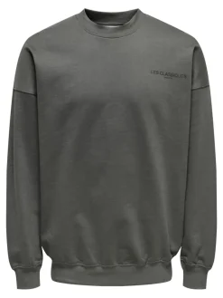 ONSLES CLASSIQUES RLX CREWNECK grey pinstripe