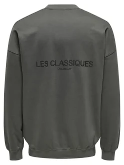 ONSLES CLASSIQUES RLX CREWNECK grey pinstripe