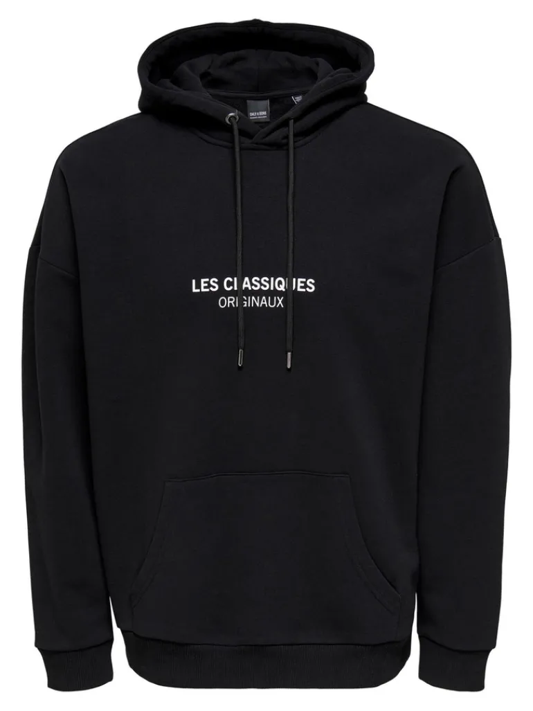ONSLESCLASSIQUES RLX HOODIE SWEAT CS black