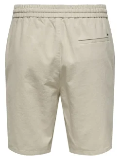 ONSLINUS 0007 COT LIN SHORTS NOOS silver lining