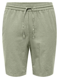 ONSLINUS 0007 COT LIN SHORTS NOOS tea